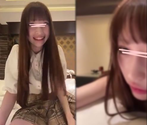 キャバ嬢!?インフルエンサー風のめちゃ可愛いお姉さんがラブホのお部屋からリアルオナニー配信！パイパンおまんこにエッチな玩具を挿入したり…｜Ｈな自撮りzoomライブ