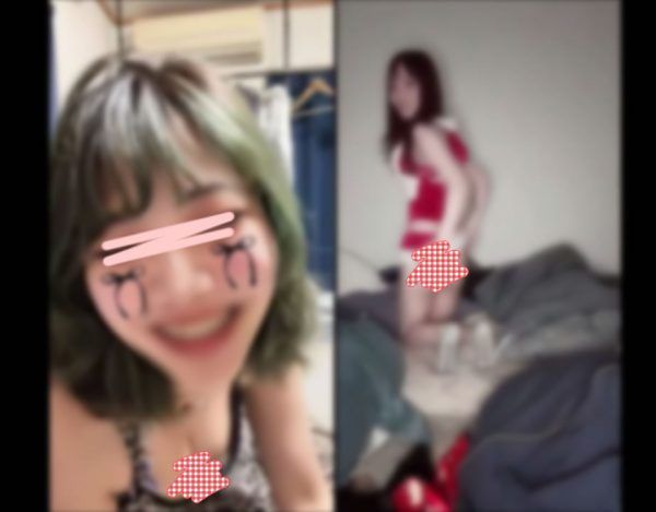 貴重なハミマンお宝！バズってなんぼのイマドキ令和女子！ギフト対決で負けたら逆立ち!?スカートがめくり上がってケツ丸出しマンチラハプニングもｗ｜SNSギャルライブお宝配信(パイパン)